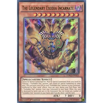 Imagen de YuGiOh : LDK2 ENY01 Limited Ed The Legendary Exodia Incarnate Ultra Rare Card ( Yu Gi Oh! Single ) by Deckboosters