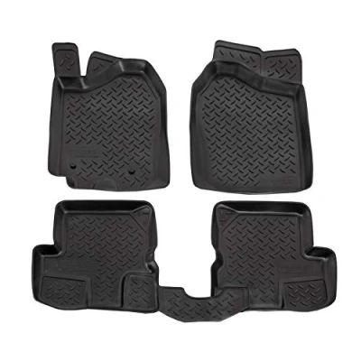 Imagen de J&amp;J AUTOMOTIVE Alfombrillas de Goma 3D para Coche, compatibles con Jimny 1998 2018, Ajuste Individual Borde Alto Aprox. 4 5 cm, Todas Las Condiciones climáticas, Piezas