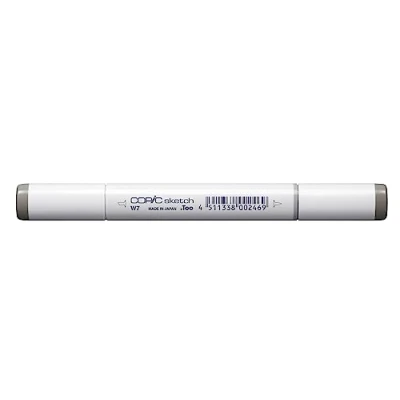Imagen de Copic Sketch W 7, Gris cálido n.º Rotulador doble con punta mediana y pincel