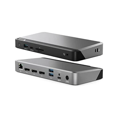 Imagen de ALOGIC MX3 (11 en 1) USB C Triple Display 4K @60Hz DisplayPort Alt. Mode Docking Station con Suministro de energía 100W