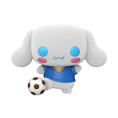 Imagen de Funko Sanrio Hello Kitty &amp; Friends POP! Animación Cinnamoroll con balón de fútbol (Flocado) Figura vinilo exclusiva #86