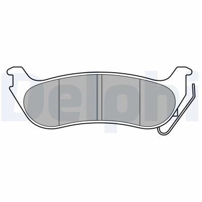 Imagen de DELPHI LP3556 Juego de pastillas freno con avisador acústico desgaste Chapa antichirridos sin accesorios CHRYSLER: Pacifica MPV