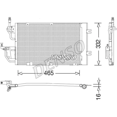Imagen de DENSO DCN20037 Condensador con secador R 134 a OPEL: Astra H GTC, Zafira B, Hatchback norauto, oscaro, mister auto