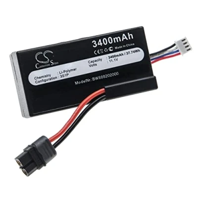 Imagen de vhbw 1x batería Compatible con Parrot Disco dron, multicóptero, cuadricóptero (3400 mAh, 11,1 V, Li Poli)