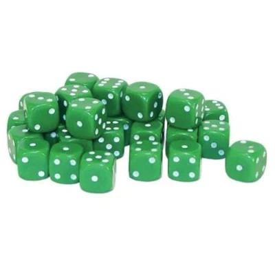 Imagen de Dice 30 Green D6 10mm by Warlord Games