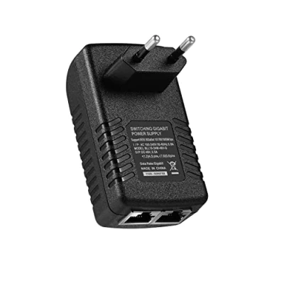 Imagen de REVODATA Daptador Inyector Gigabit PoE, 48V/0.5A IEEE 802.3af/at Passive PoE+ Estándar 10/100/1000Mbps/1G/2G, Distancias hasta 100M, Plug and Play para Cámara IP/Ap inalámbrico/videoteléfono (Neu G)
