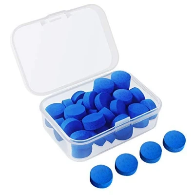 Imagen de Kulannder 30 Piezas de Consejos Billar Piscina Reemplazo 12 Mm con Caja Transparente para Snooker (Consejos Cue Azul)