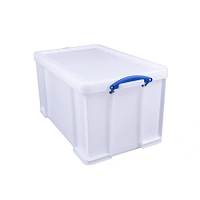 Imagen de Really Useful Caja de almacenamiento plástico (84 L), color blanco