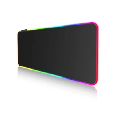 Imagen de EASEMO Alfombrilla de Ratón RGB, XXL 800x300x4mm Mouse Pad, 10 Modos Iluminación 7 Colores LED, Base Antideslizante, Adecuada para Jugadores, PC y portátil