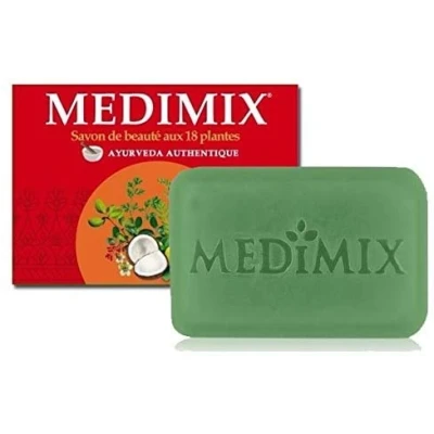 Imagen de medimix Jabón ayurvédico glicerina con 18 hierbas Lote de 3 x 125 gr
