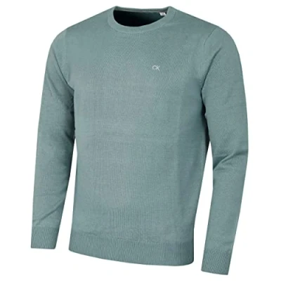 Imagen de Calvin Klein Hombre Crew Cuello Soft Algodón Suéter Sabio M