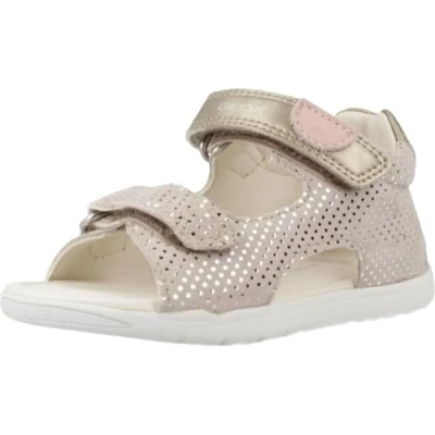 Imagen de Geox B SANDAL MACCHIA GIR, Sandalia para Bebé Niñas, BEIGE/GOLD, 19 EU