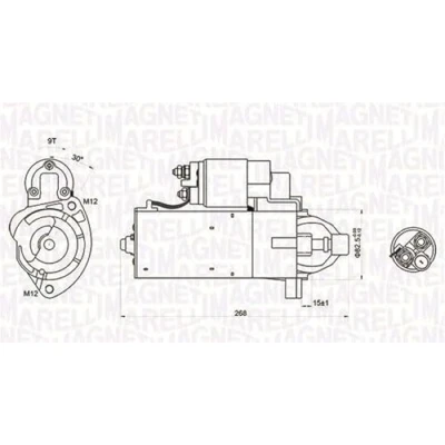 Imagen de MAGNETI MARELLI 063721423010 Motor de arranque 12 2 9 AUDI: A4 B7 Berlina, Avant, A6 C6 VOLKSWAGEN: Passat B5 GP Berlina