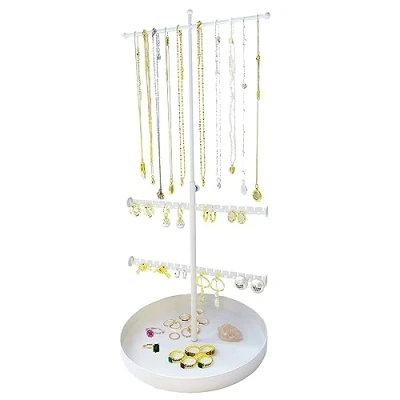 Imagen de HoaaiGo soporte para joyas en forma de T, joyas, collares, pendientes, pulseras, anillos, relojes y accesorios