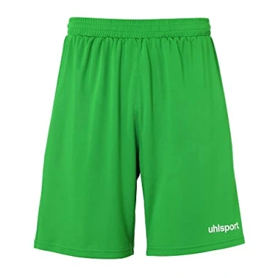 Imagen de Uhlsport Center Basic Shorts Without Slip De Juego, Hombre, Verde/Blanco, S