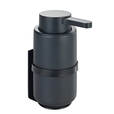 Imagen de Dispensador de jabón con soporte pared Woya, negro