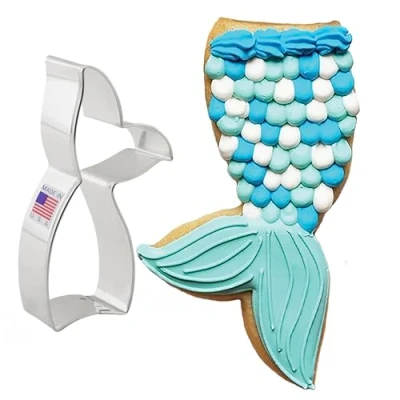 Imagen de Ann Clark Cookie Cutters Cortador de galletas cola sirena o ballena 11,4 cm