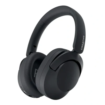 Imagen de CREATIVE Auriculares inalámbricos Zen Hybrid 2 Over Ear, hasta 67 Horas (ANC desactivado), cancelación de Ruido Activa híbrida, Modo Ambiente (Negro)