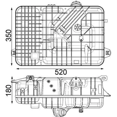Imagen de MAHLE ORIGINAL CRT 236 000P Depósito de Agua con tapa