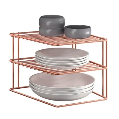 Imagen de Metaltex PALIO COPPER Rinconera 3 Niveles. Acabado POLYTHERM COPPER. Color Cobre