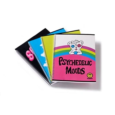 Imagen de Pigna Maxi cuaderno espiral Barrow by f.to A4, surtido 4 diseños, paquete de cuadernos, multicolor