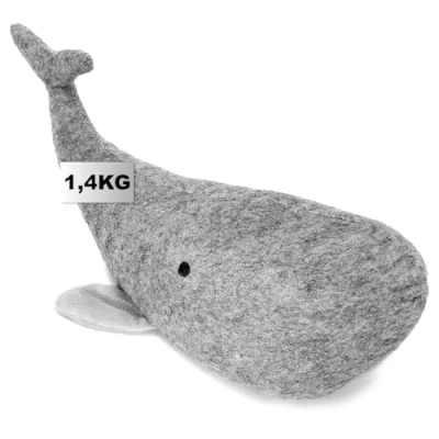 Imagen de com four® Tope de Puerta Soporte Pesado con un Lindo diseño Ballena Accesorio Funcional para el hogar Ventana Ideal Corrientes Aire 1,4 kg (Ballena)