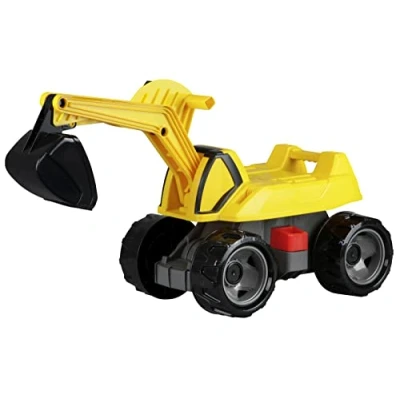 Imagen de Lena GIGA 02144 Pro X Excavadora de Arena Gigante (68 cm, 360 Grados, Eje Acero y Alta Capacidad Carga, para niños a Partir 3 años), Color Amarillo