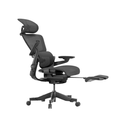 Imagen de HINOMI H1ProV2 Silla de Oficina ergonómico, Soporte Lumbar 3D, reposabrazos 5D, reposamanas, Malla híbrida, Plegable, reposacabezas Ajustable (Negro, Media)