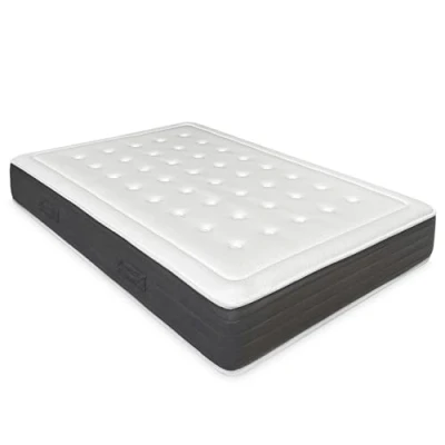 Imagen de mattfy Colchón Viscoelástico Alma, Firme y Confortable, Antiácaros, Antibacterias e Hipoalergénico, Espuma con Memoria, Blanco, 105x200