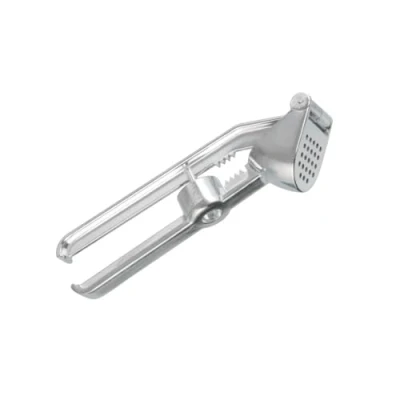 Imagen de Fackelmann Prensa ajos Profesional Manual para machacar o prensar Jengibre y Patata Cascanueces Deshuesador de Aceitunas Cerezas, Aluminio, 15,5x5x3cm