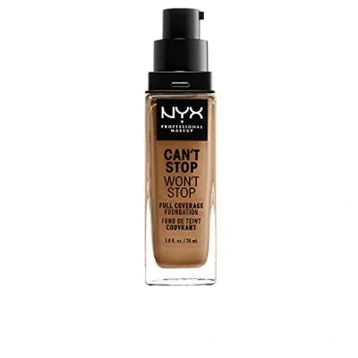Imagen de NYX Professional Makeup Base de maquillaje Can&#039;t Stop Won&#039;t Full Coverage Foundation, Larga duración, Waterproof, Fórmula vegana, Acabado mate, Tono: Golden
