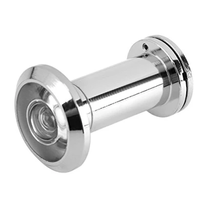 Imagen de Puerta Visor, Mirilla para Puerta, Visor de Seguridad Gran Angular 200 Grados con Vidrio óptico Alta Tecnología Garantía Clara Visibilidad(Bright Chrome)