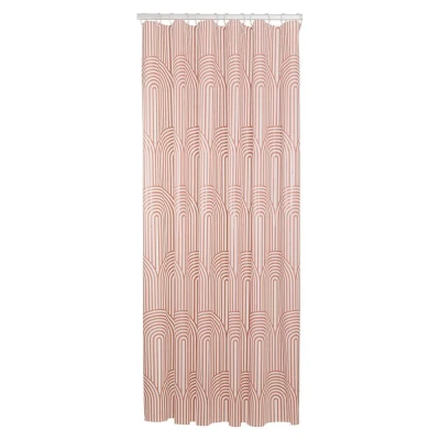 Imagen de Sealskin Brave Cortina de ducha 180x200 cm PEVA Rosa oscuro / Blanco