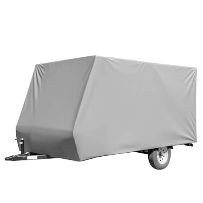 Imagen de WilTec Cubierta Protectora para caravanas remolques 580x225x220cm L Lona Cobertura Toldo protección Funda