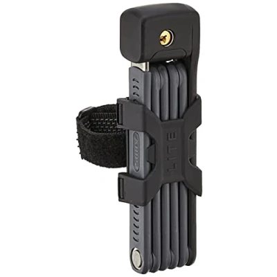 Imagen de ABUS Bordo Lite 6055K SH Candado plegable con estribo de bicicleta extraligero acero especial nivel seguridad 7 85 cm Negro