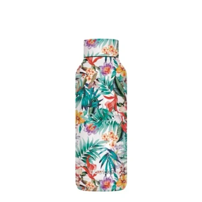 Imagen de Quokka Solid Orchid Garden 510 ML Botellas De Agua Acero Inoxidable Sin BPA Botella Térmica Doble Pared Mantiene el frío y Calor para Niños Adultos