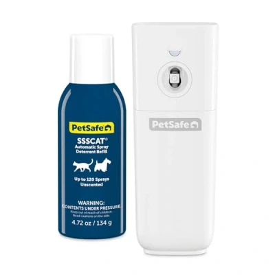 Imagen de PetSafe SSSCAT Spray Repelente Automático de Perros y Gatos, Activado por Sensor Movimiento, Áreas Prohibidas para Mascotas