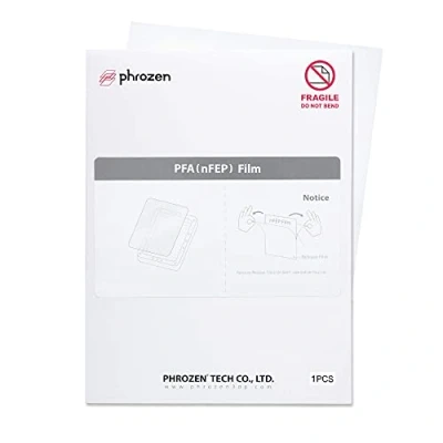 Imagen de Phrozen Película de Liberación PFA para Impresoras 3D Resina nFEP Separadora Impresora LCD Sonic Mini/Mighty 4K Duradera, Función Separación Mejorada 1 Pieza (290x210 mm)