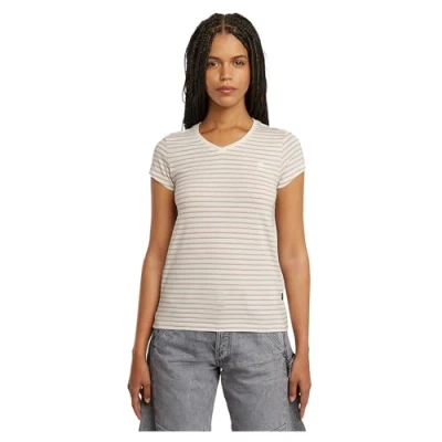 Imagen de G STAR Stripe Eyben SLIM Camiseta estampada, Mujer, Talla: XS, Liquid pink highlight