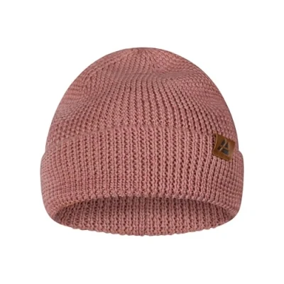 Imagen de DANISH ENDURANCE Gorro Beanie de Lana Merino para Hombre y Mujer, Suave Elástico, Materiales Reciclados, Rosa, One Size