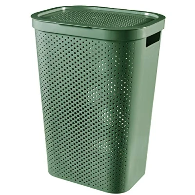 Imagen de Curver Hamper Infinity Recycled Baúl para la Colada, Verde, 59