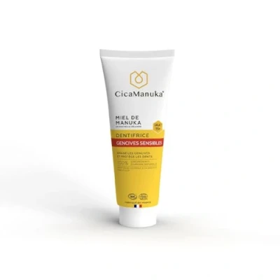Imagen de CICAMANUKA Pasta de dientes para encías sensibles con miel Manuka IAA15+ Repara y alivia Certificado Bio 75ml