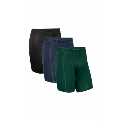Imagen de Danish Endurance Extra LONG 3PACK Culotte, Hombre, Talla: Medium, Mc black blue green