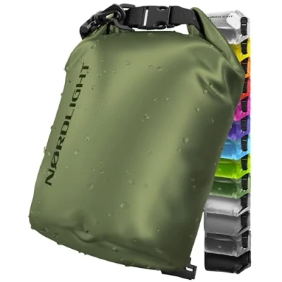 Imagen de Nordlight Dry Bag Y Bolsa Impermeable (10L, Verde Oliva) con Cierre Enrollable Correa para El Hombro Natación, Playa, Piragüismo, Stand Up Paddling, Buceo