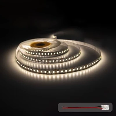 Imagen de illuburg 12V Tira LED 5m Blanco Neutro 4000K 128LEDs/m 12W/m 7200lm SMD 2835 Regulable Strip Luces Autoadhesiva Iluminación Decorativa