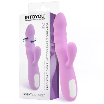 Imagen de Vibrador Y Rotador Únihörn Brightlavender Doble Motor 360º Usb Silicona
