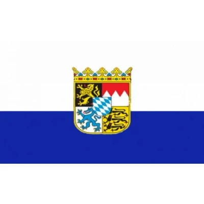 Imagen de AZ FLAG Bandera Estado de Baviera Bayern 90x60 cm Alemania 100% Poliéster Con Ojales Metal integrados 50g Colores Vivos Y Resistente A La Decoloración