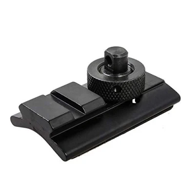 Imagen de ACEXIER Tactical Airsoft Rifle Caza Disparo bípode Weaver Rail Sling Stud Giratorio Picatinny Adaptador de Ranura 20mm