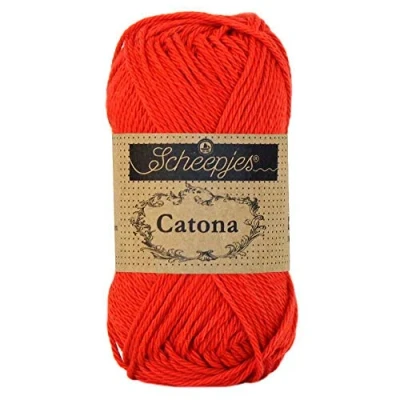 Imagen de Scheepjes 115 Caliente Rojo Catona Hilo 1x25g