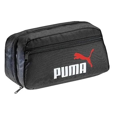 Imagen de PUMA Statement Deluxe Edition Neceser para colgar en el baño, mujer y hombre, bolsa de aseo, negro, rojo blanco,